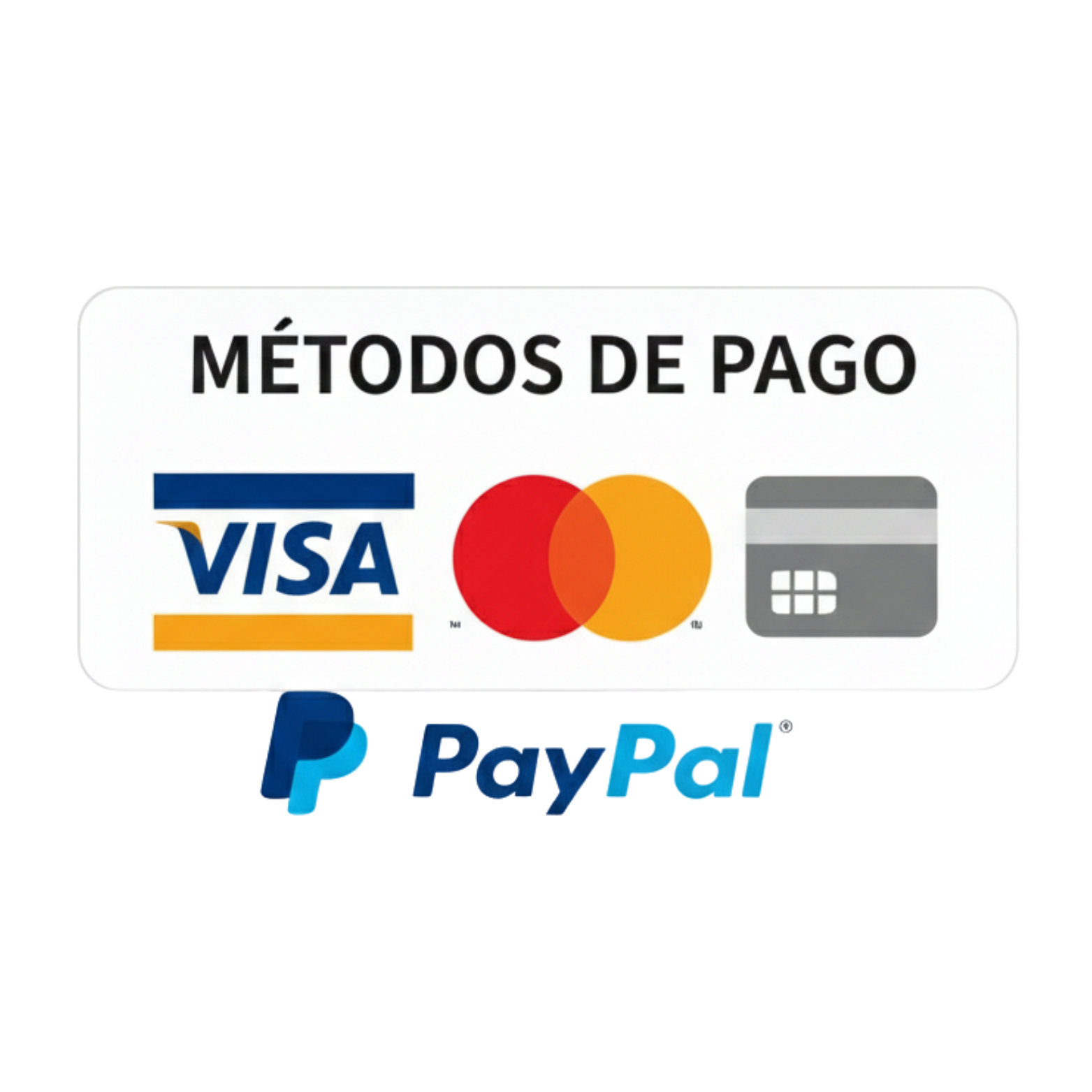 <p><strong>Métodos de Pago</strong></p>